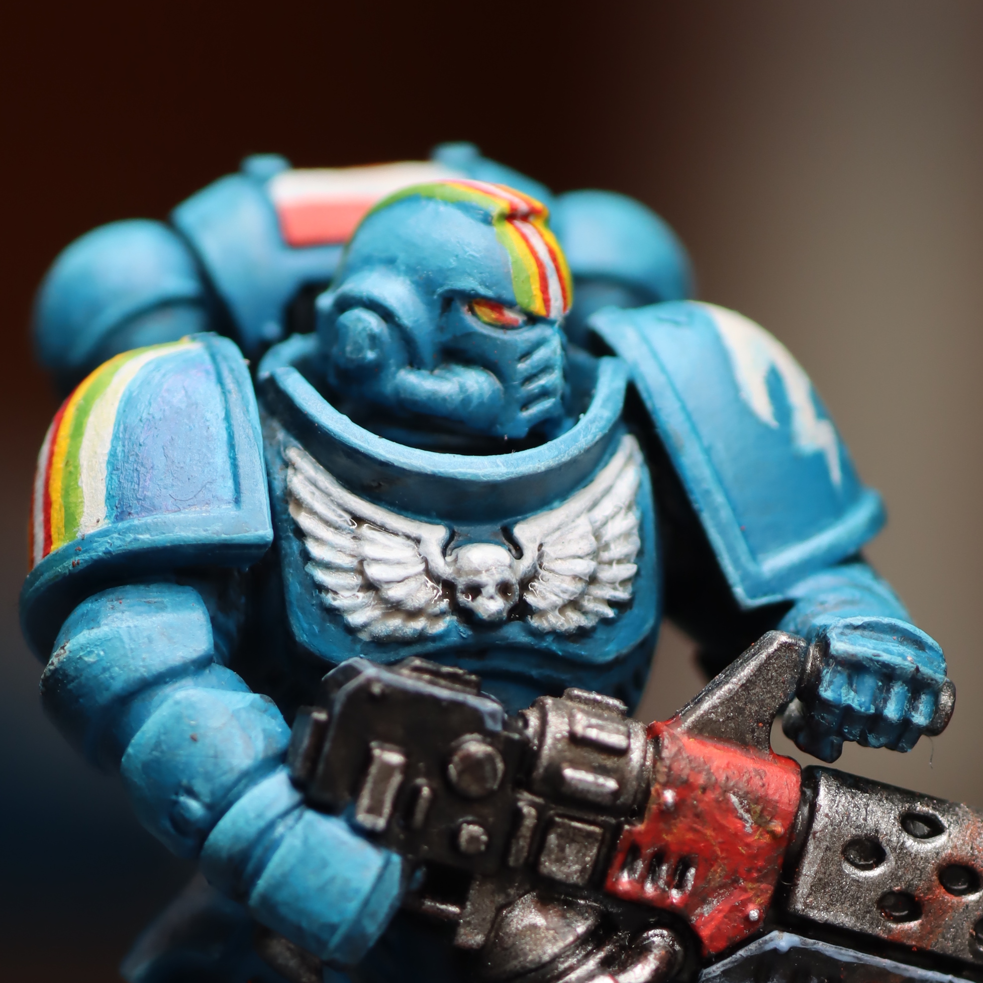 Rainbow warrior. Acrylique sur plastique